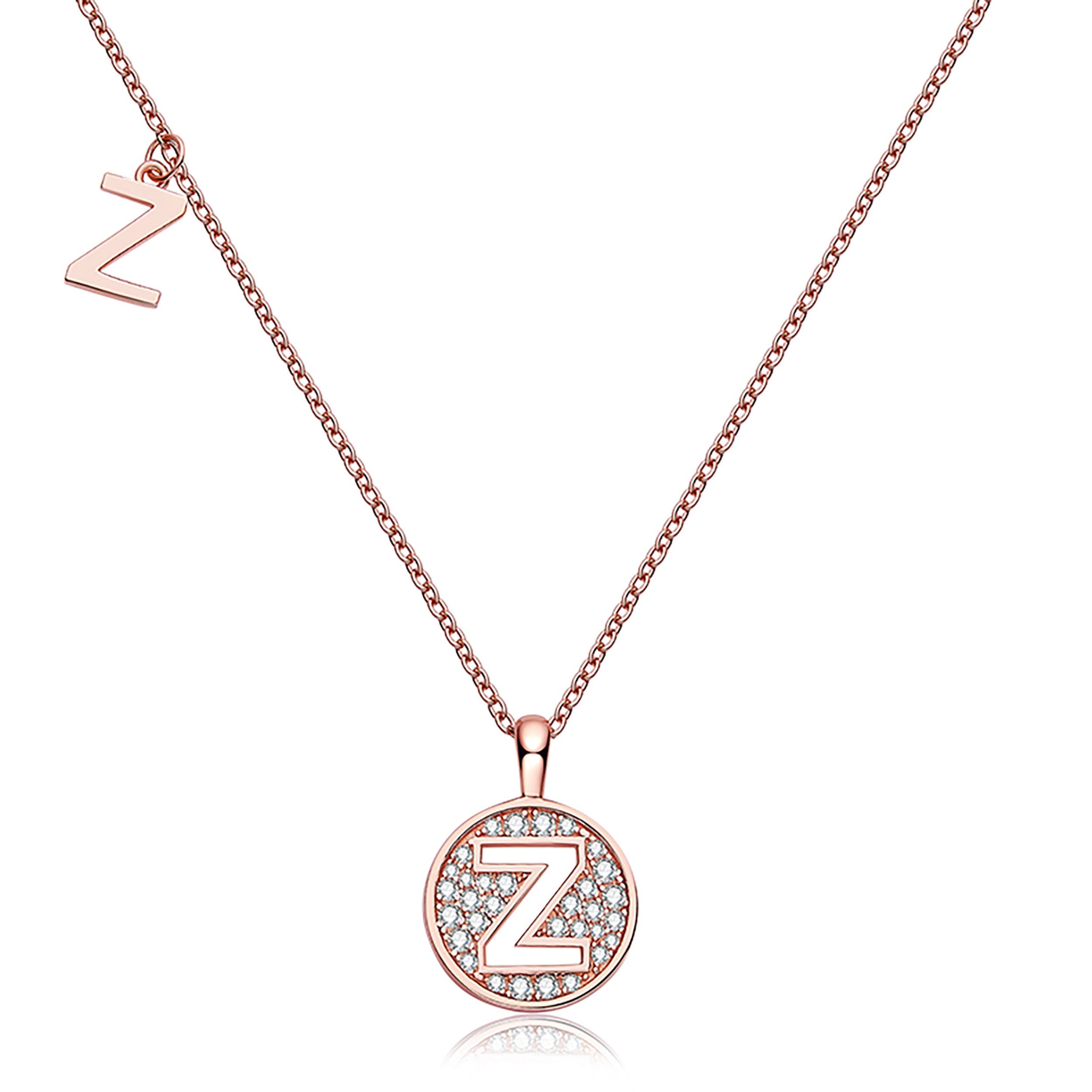Customized "Z" Letter Moissanite Diamond Necklace - Camila Brown