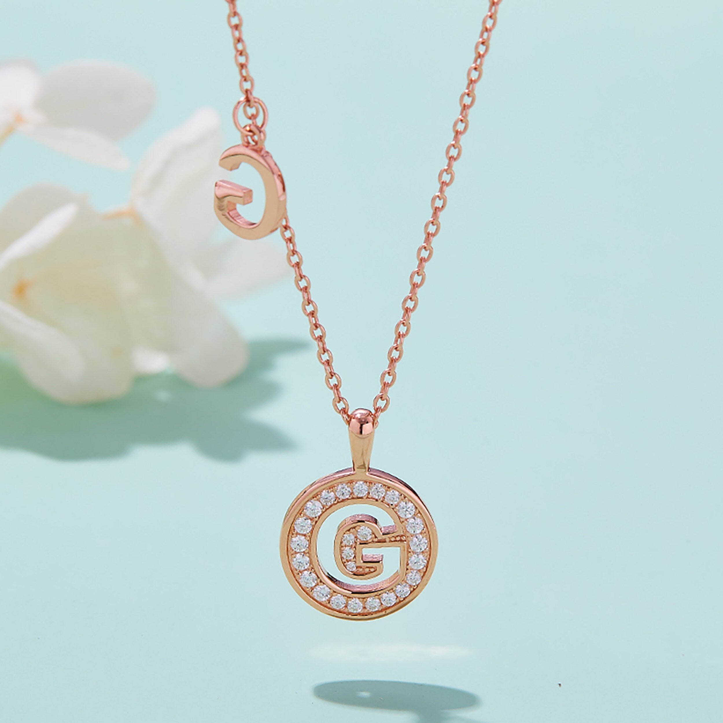 Customized A to Z Alphabet Letter Moissanite Diamond Necklace - Camila Brown
