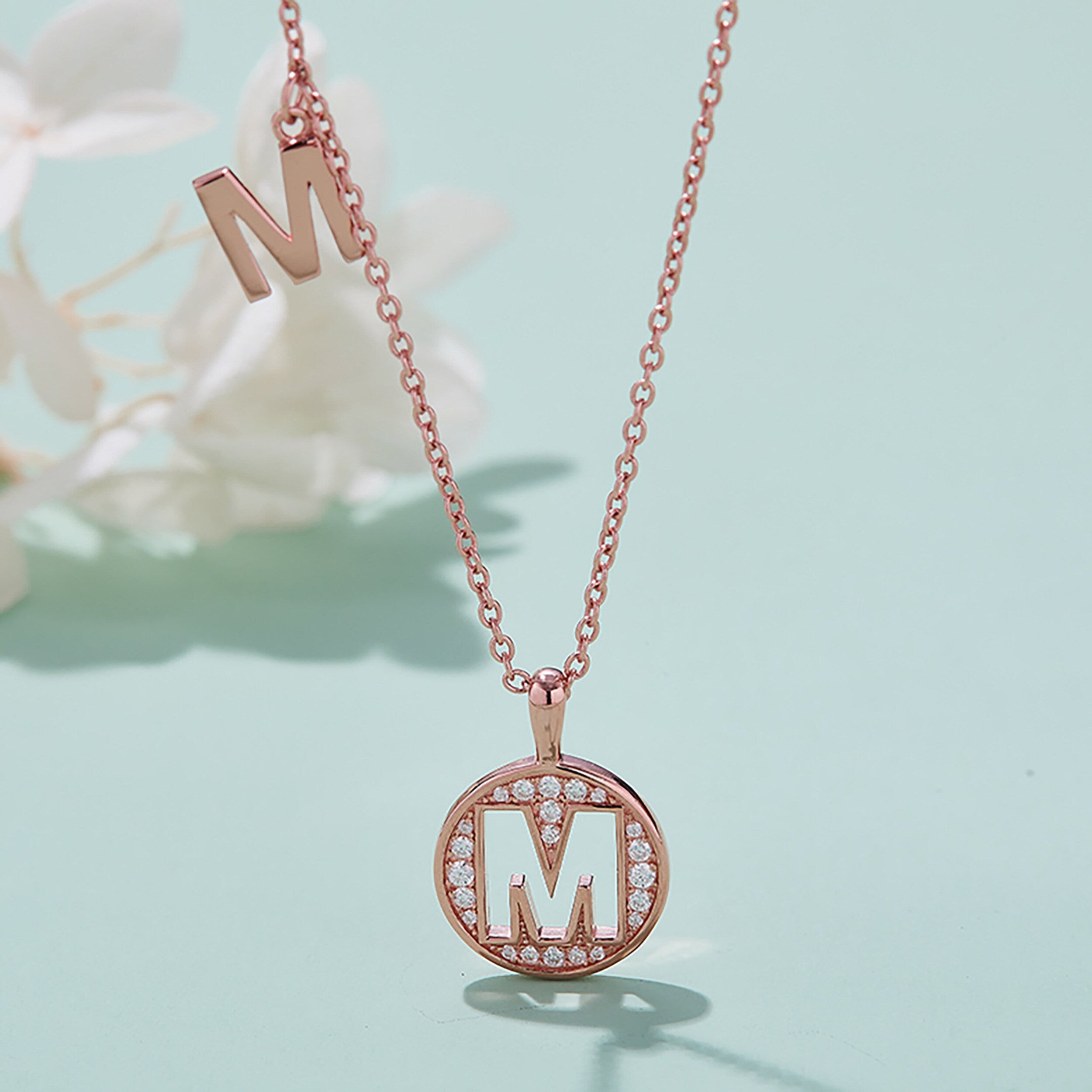 Customized A to Z Alphabet Letter Moissanite Diamond Necklace - Camila Brown