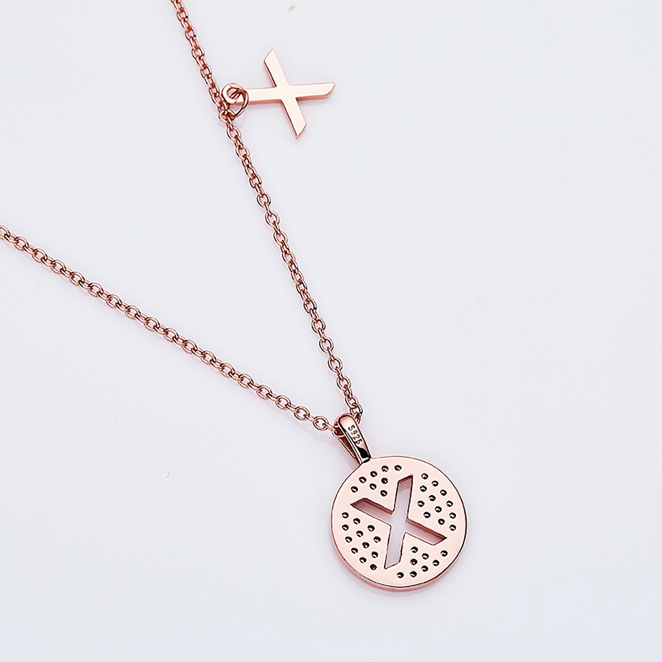 Customized "X" Letter Moissanite Diamond Necklace - Camila Brown