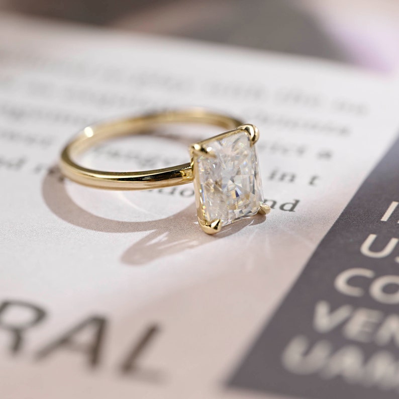 1.0-3.0 CT Radiant E/VS1 CVD Diamond Solitaire Engagement Ring - Camila Brown