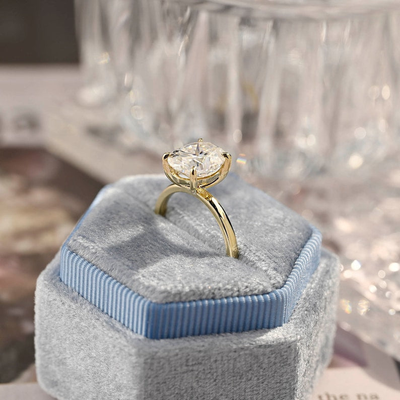 1.0-3.0 CT Oval F/VS1 CVD Diamond Solitaire Engagement Ring - Camila Brown