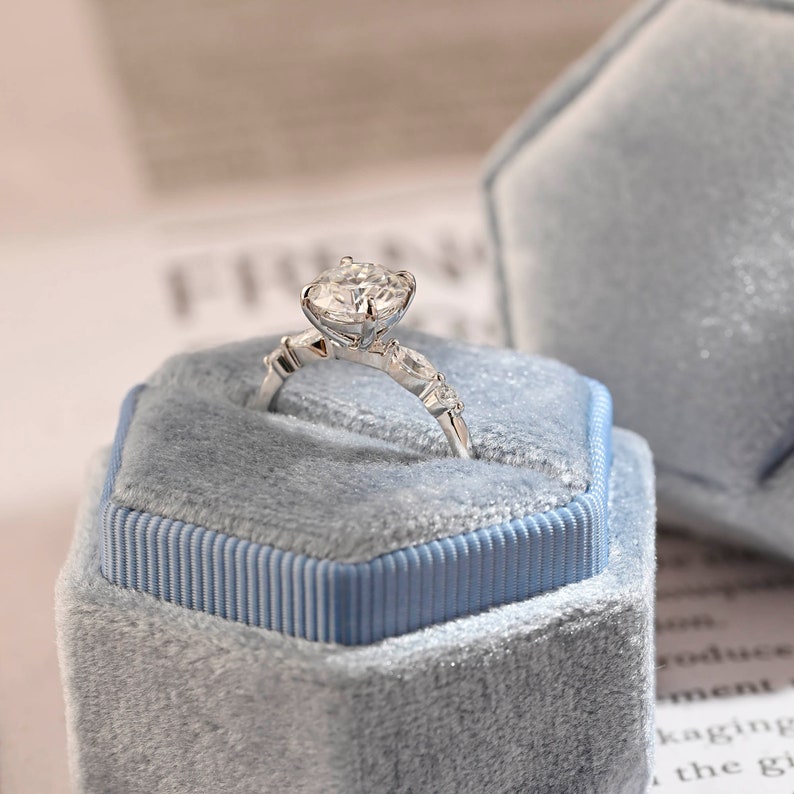 1.0-2.0 CT Round F/VS1 CVD Diamond Pave Setting Engagement Ring - Camila Brown