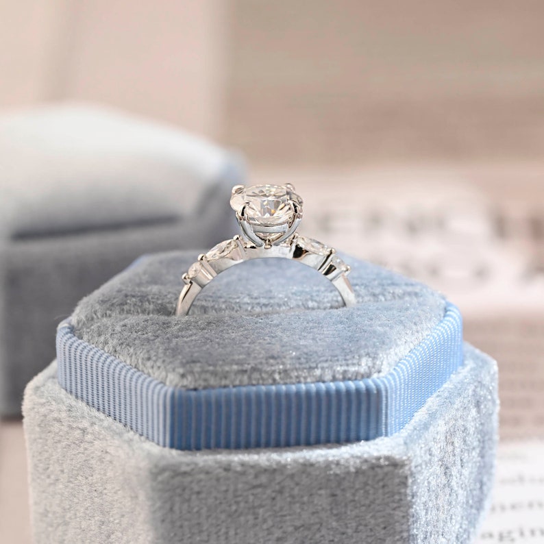 1.0-2.0 CT Round F/VS1 CVD Diamond Pave Setting Engagement Ring - Camila Brown