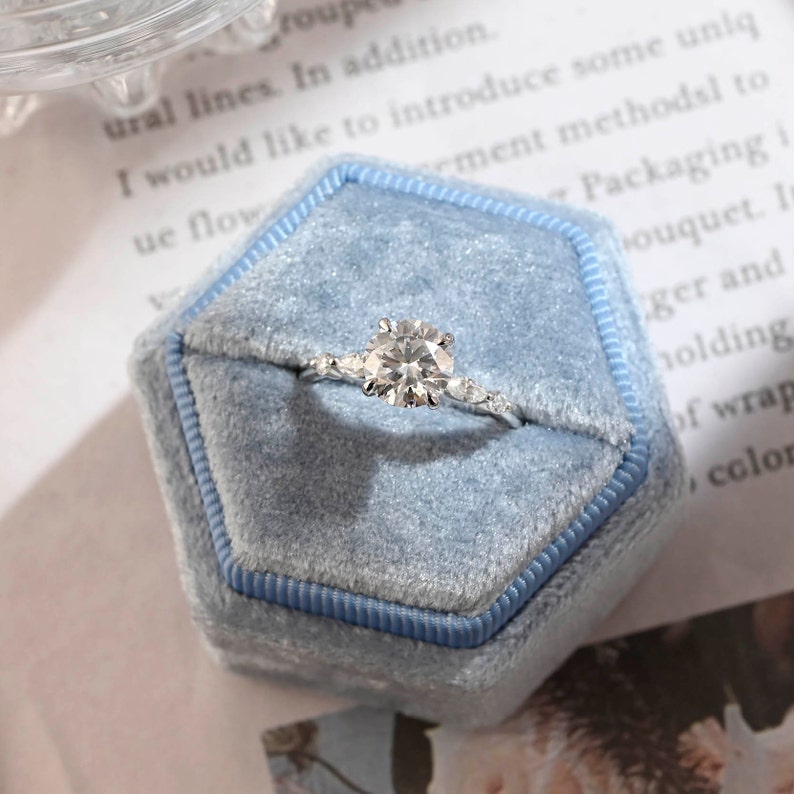 1.0-2.0 CT Round F/VS1 CVD Diamond Pave Setting Engagement Ring - Camila Brown