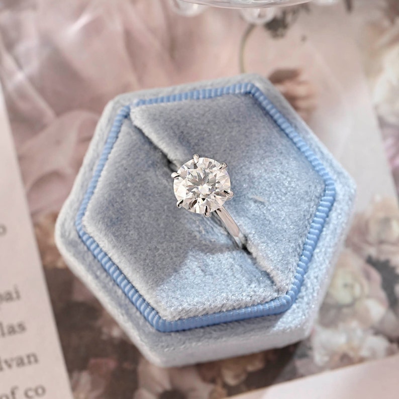 1.0 - 3.0 CT Round F/VS1 CVD Diamond Hidden Halo solitaire Engagement Ring - Camila Brown