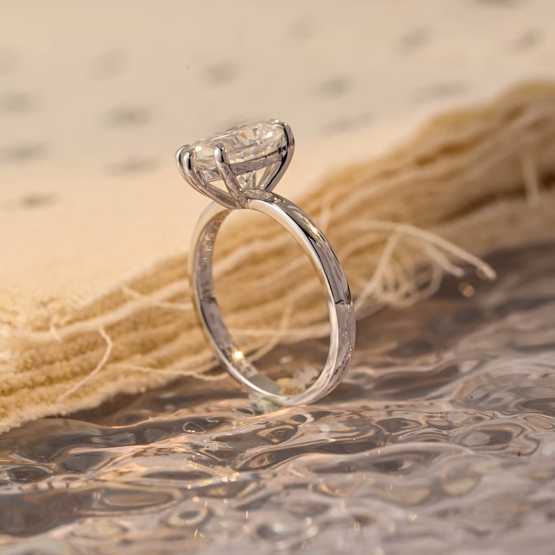 1.0-3.0 CT Oval F/VS1 CVD Diamond Solitaire Engagement Ring - Camila Brown