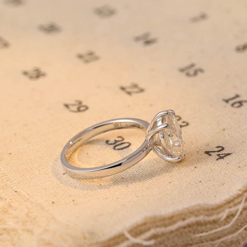 1.0-3.0 CT Oval F/VS1 CVD Diamond Solitaire Engagement Ring - Camila Brown