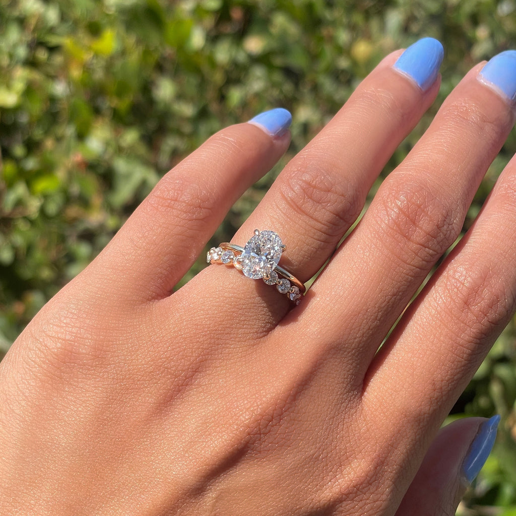 0.75 TCW Round CVD Diamond Full Eternity Wedding Band - Camila Brown