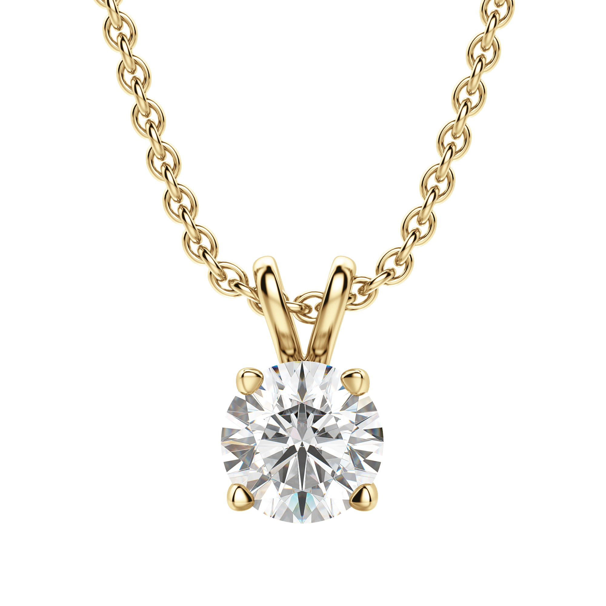 0.25-1.0 CT Round Solitaire F/VS Lab Grown Diamond Necklace - Camila Brown