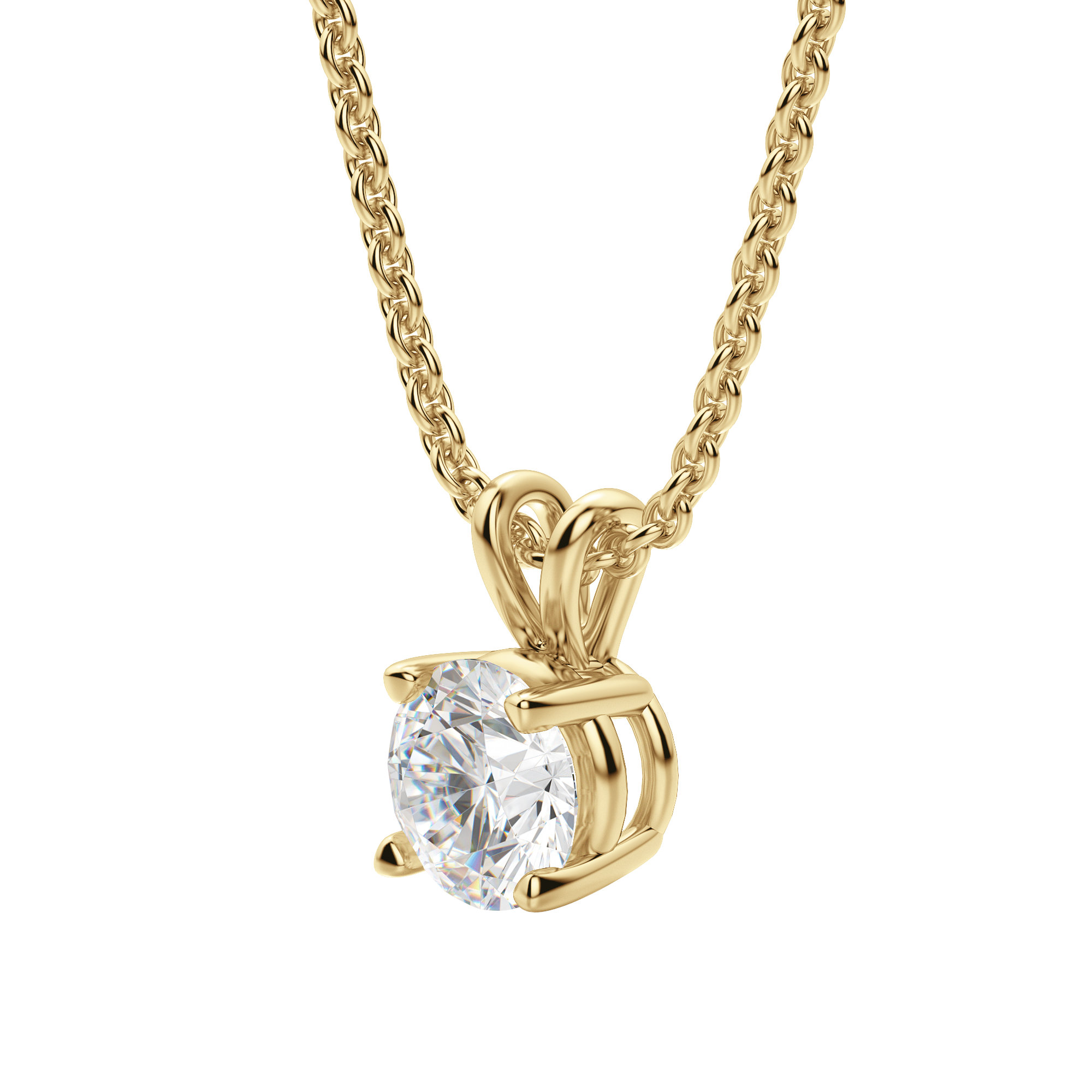0.25-1.0 CT Round Solitaire F/VS Lab Grown Diamond Necklace - Camila Brown