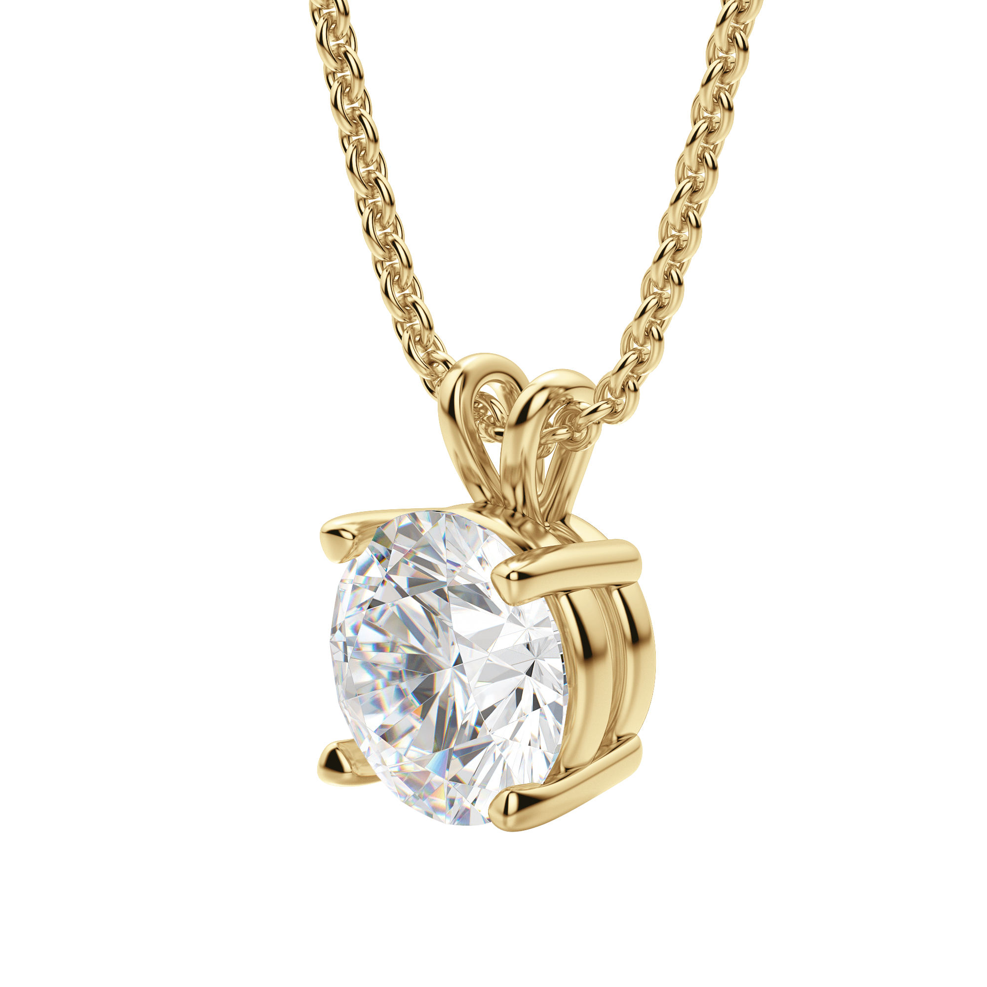 0.25-1.0 CT Round Solitaire F/VS Lab Grown Diamond Necklace - Camila Brown