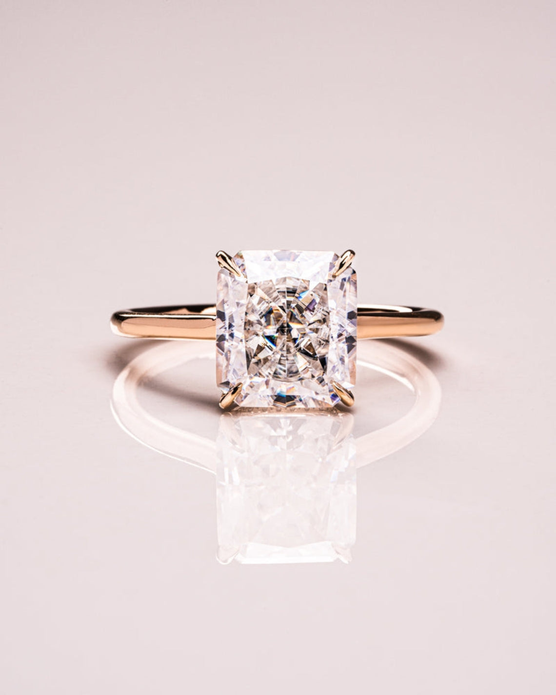 1.51 - 3.51 CT Radiant E/VS1 CVD Diamond Hidden Halo Engagement Ring - Camila Brown
