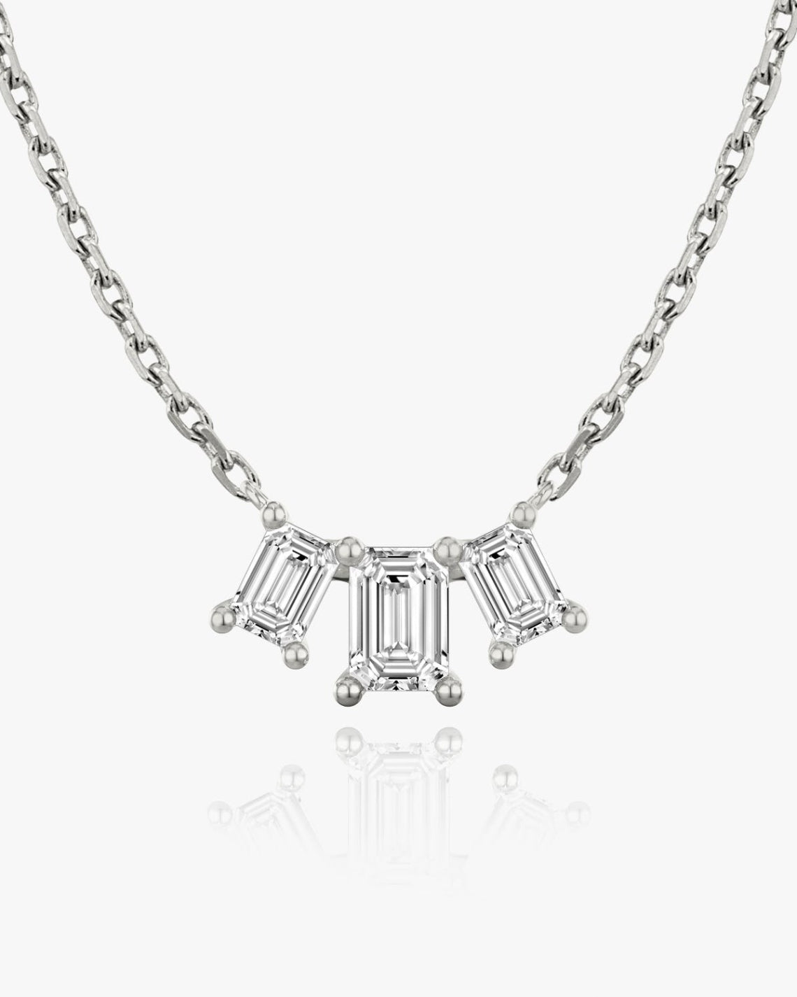 1.0 TCW Emerald F/VS Lab Grown Diamond Necklace - Camila Brown