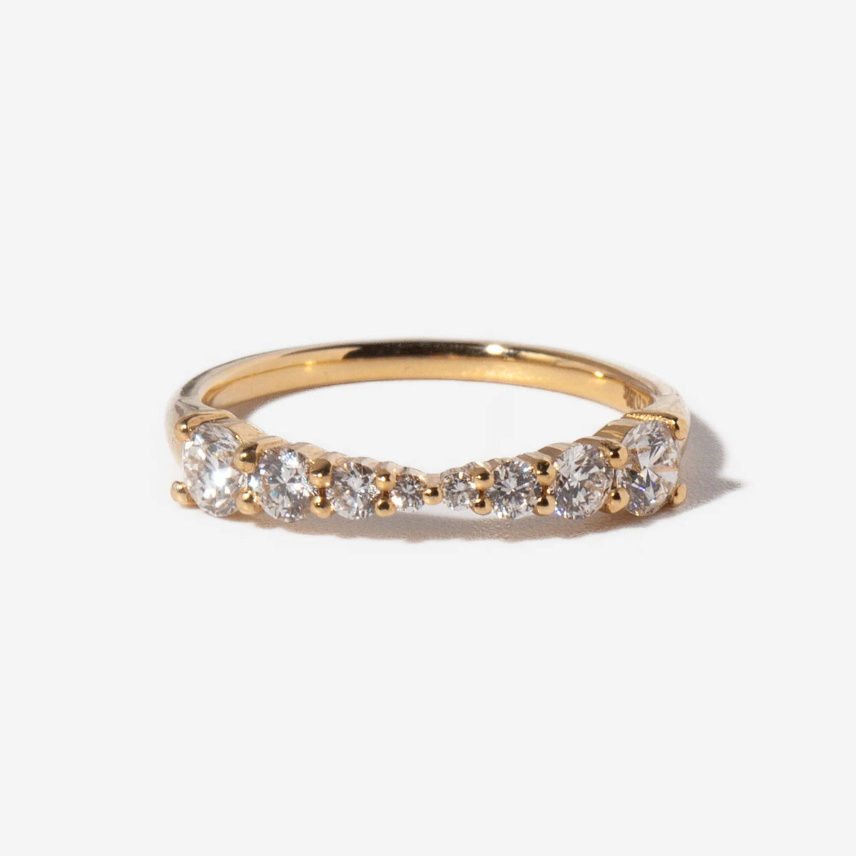 0.32 TCW Round CVD Diamond Etrnity Wedding Band