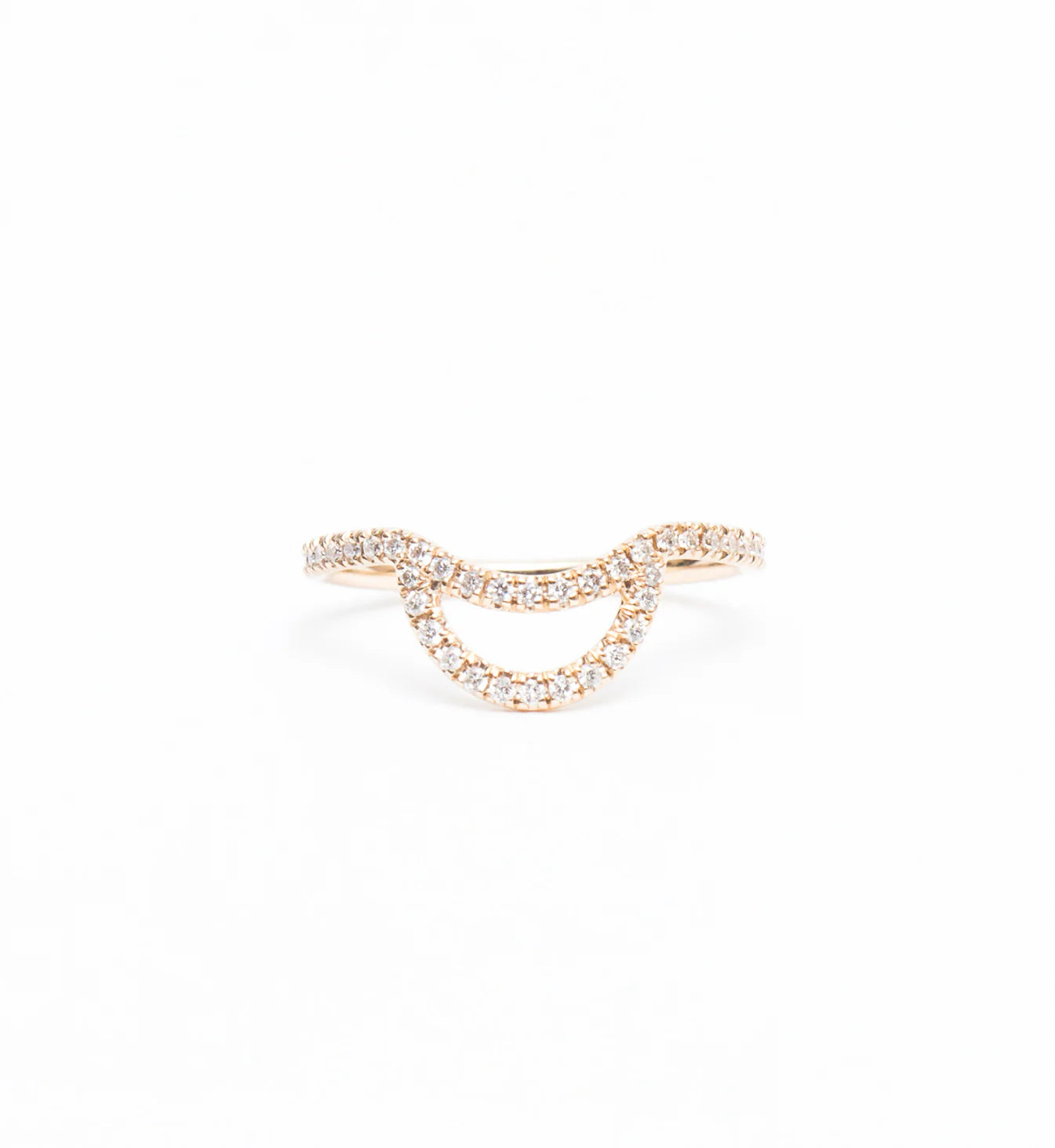 0.24 TCW Round CVD Diamond Unique Pave Wedding Band