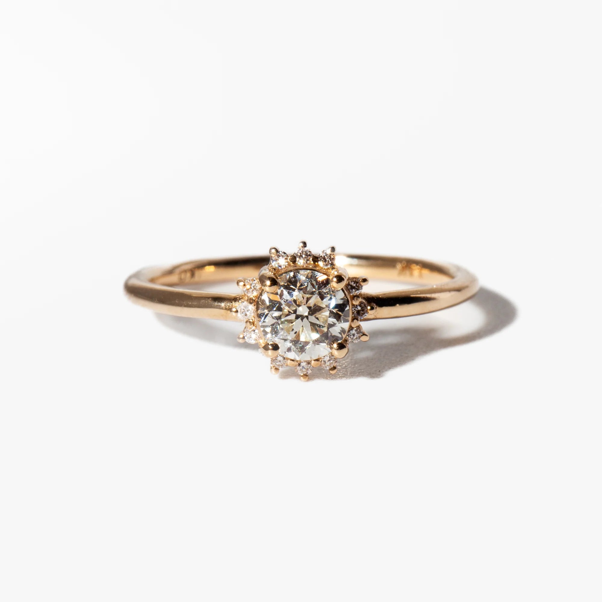 0.50 -2.50 CT Round CVD Diamond Solitaire Engagement Ring