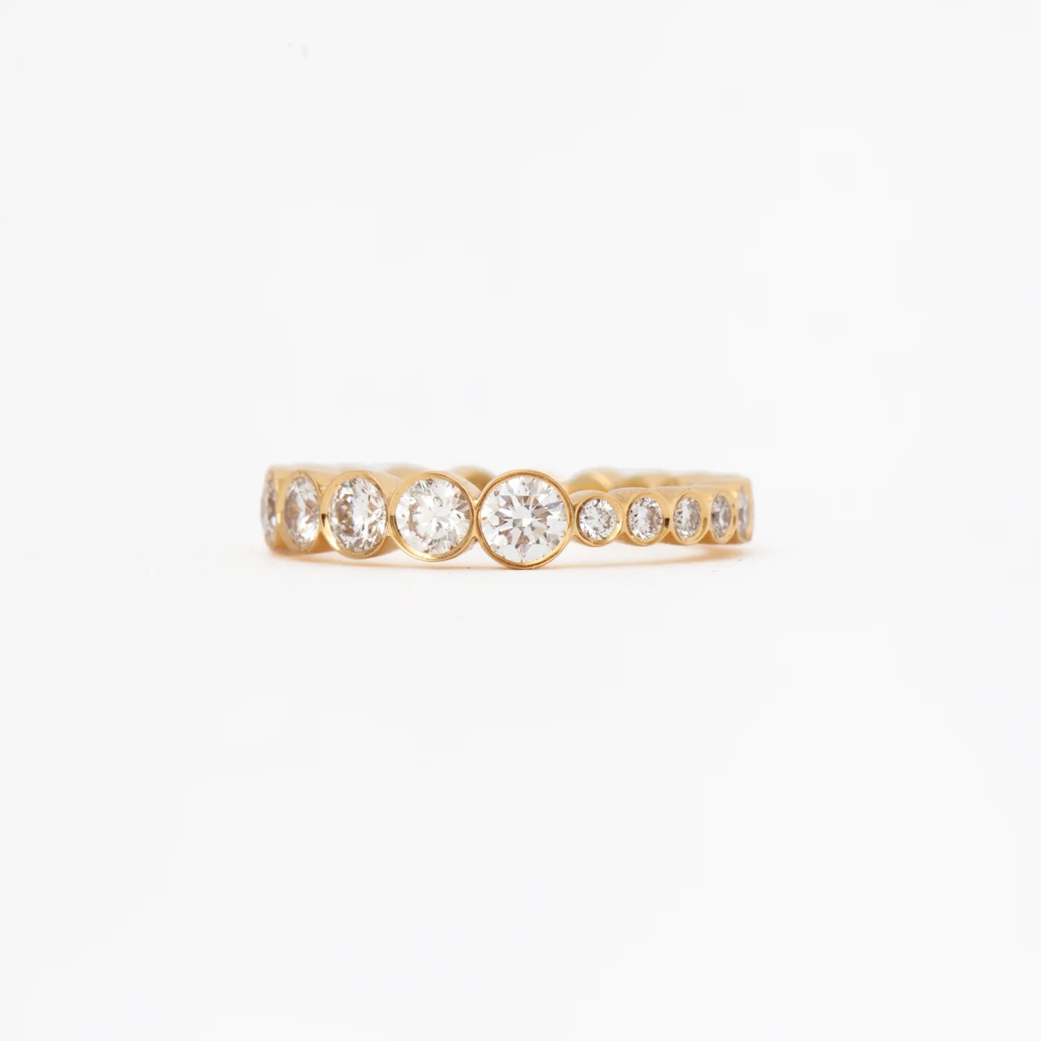 1.66 TCW Round CVD Diamond Full Eternity Wedding Band