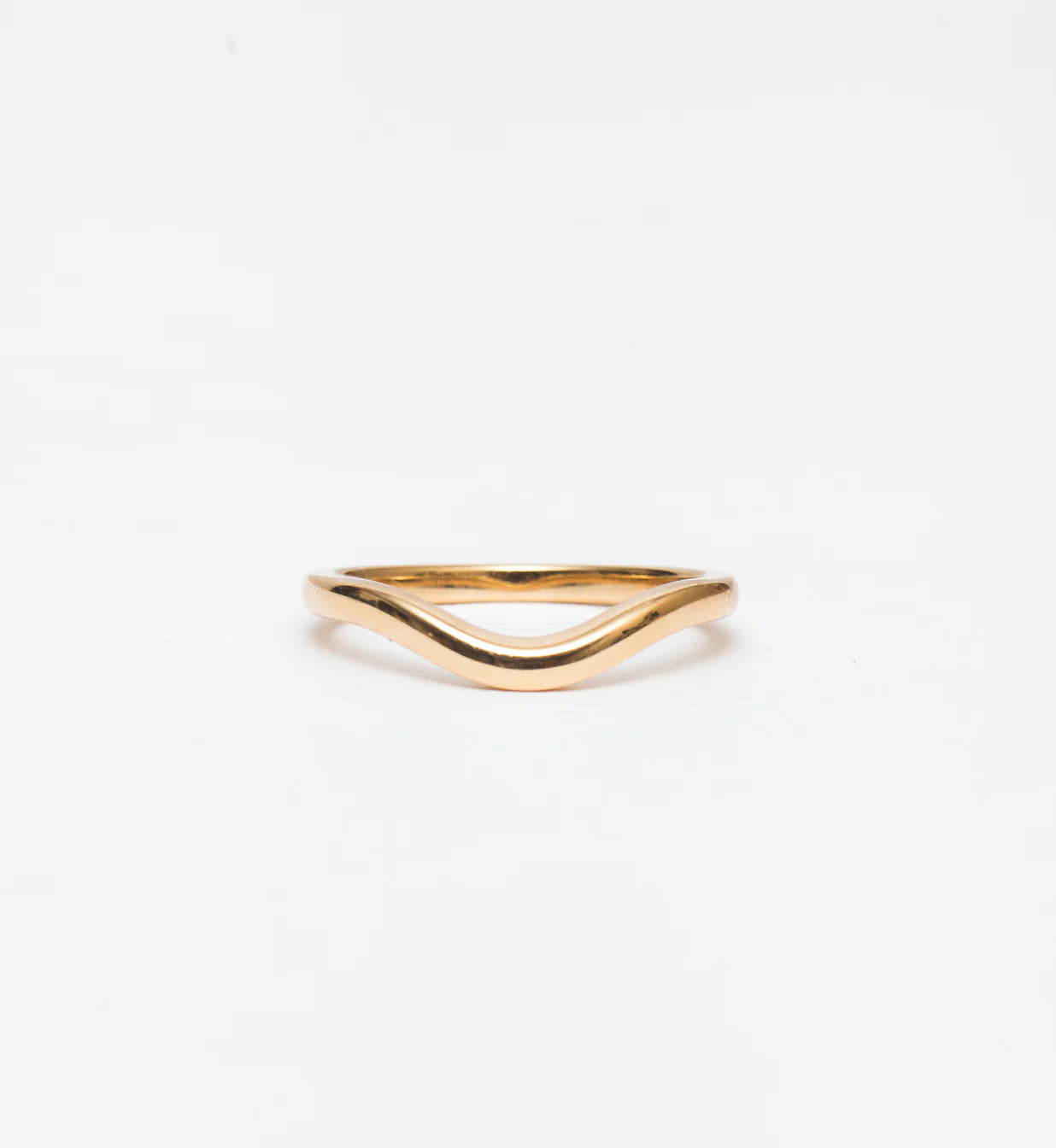 Curved Plain Delicate Wedding Band