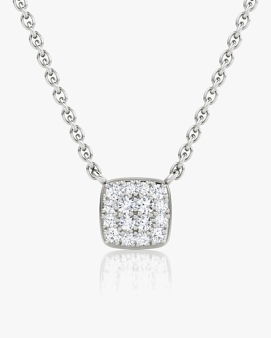 0.10 TCW Round F/VS Lab Grown Diamond Necklace - Camila Brown