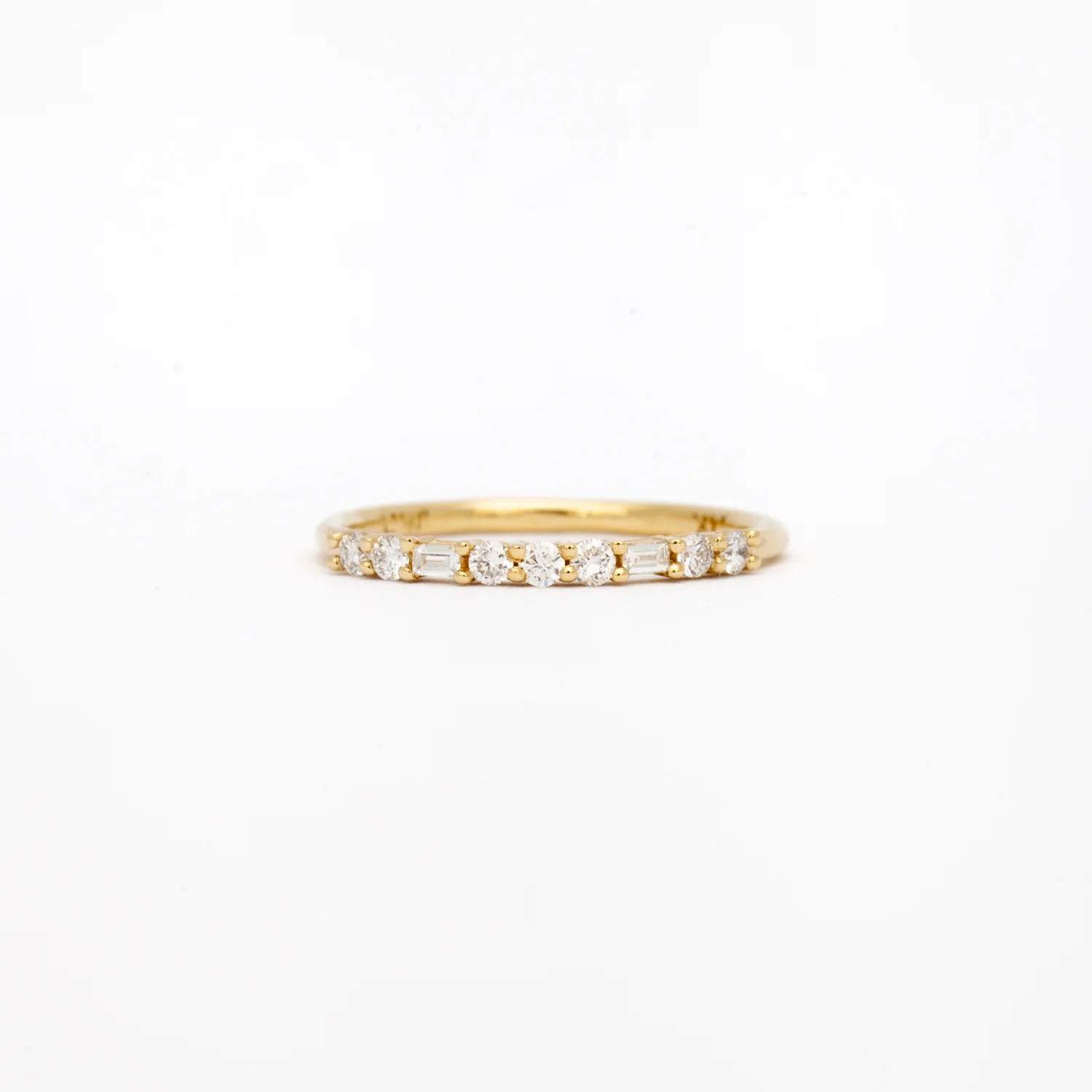0.40 TCW Round CVD Diamond Eternity Wedding Band