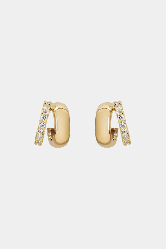 0.40 TCW Round Cut Moissanite Diamond Hoops Earrings