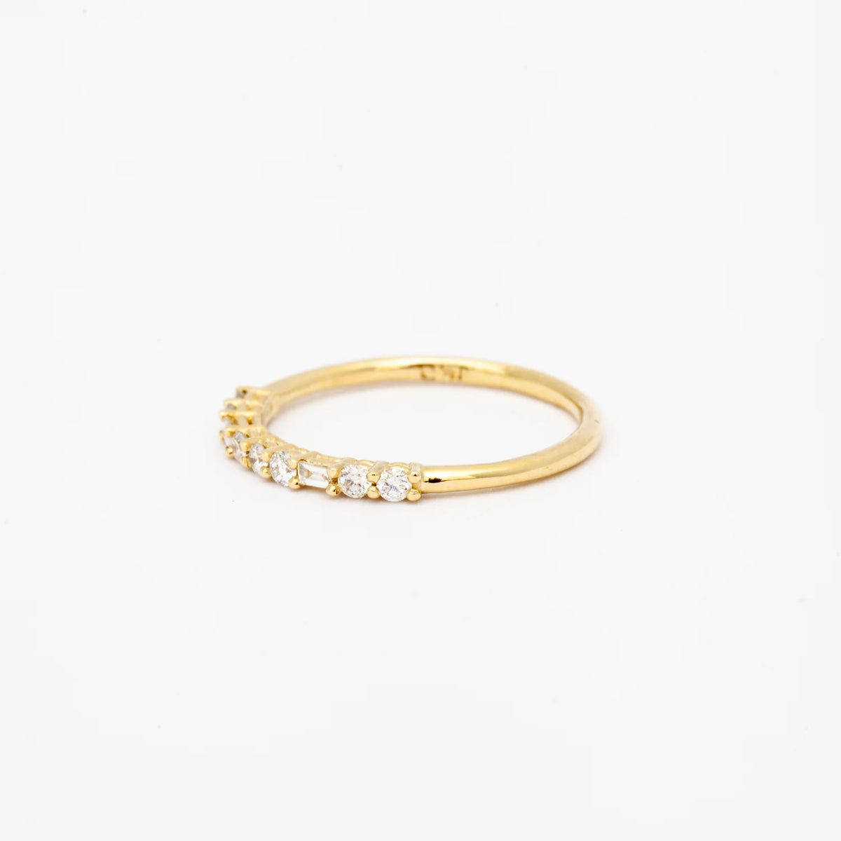 0.40 TCW Round CVD Diamond Eternity Wedding Band