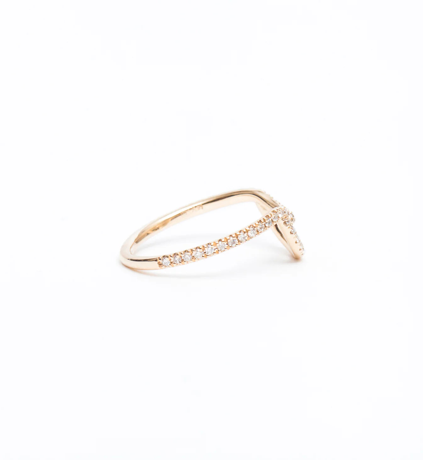 0.24 TCW Round CVD Diamond Unique Pave Wedding Band
