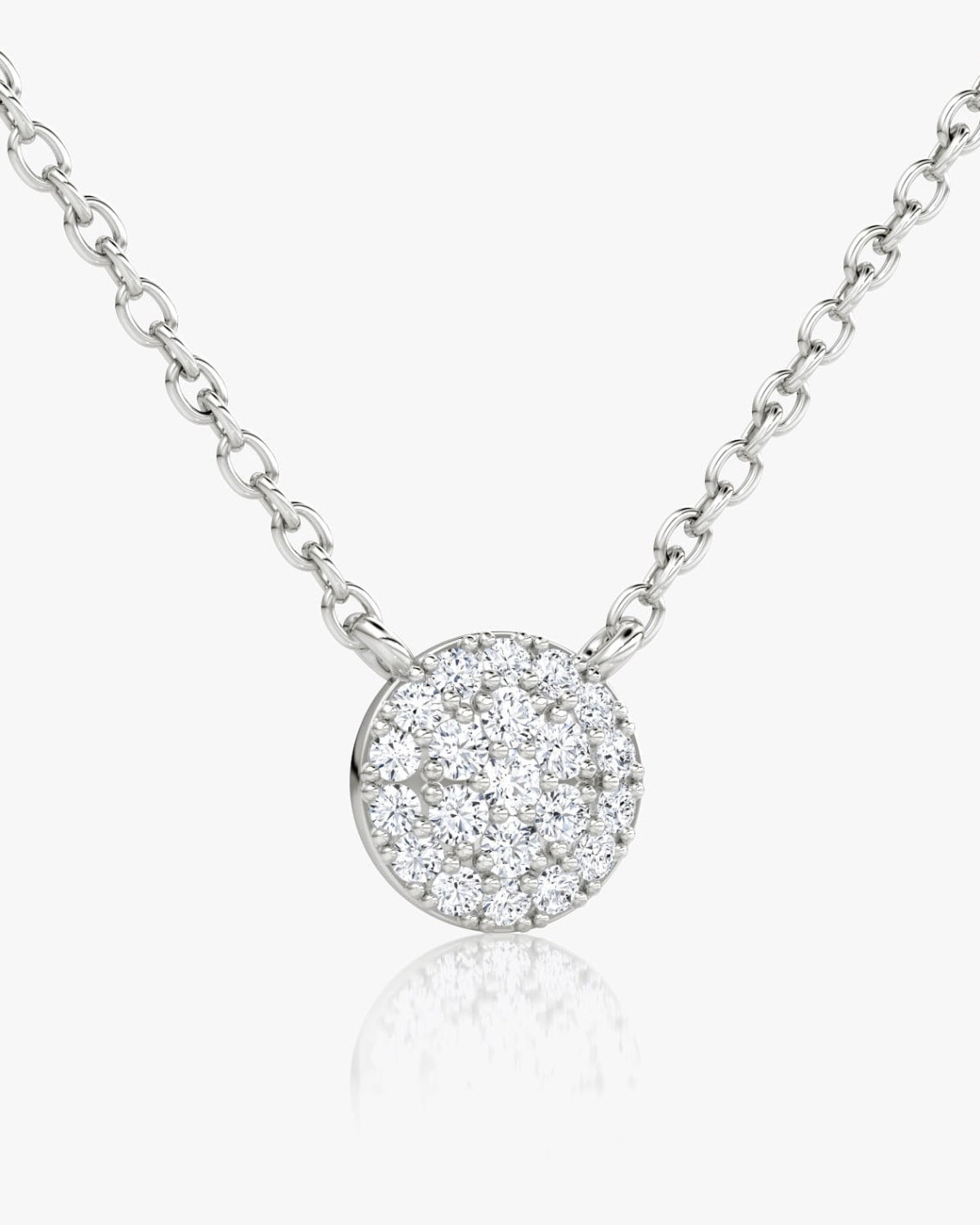 0.12 TCW Round F/VS Lab Grown Diamond Necklace - Camila Brown