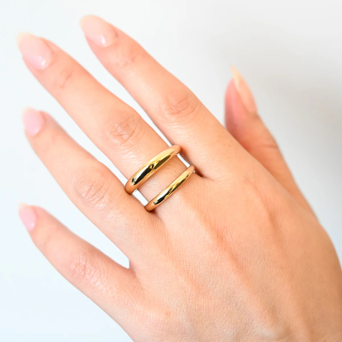 Twin Plain Delicate Wedding Band