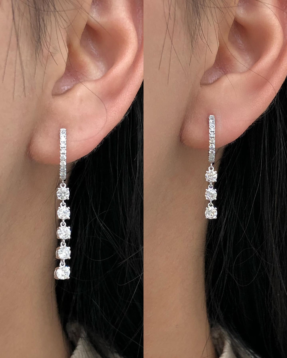 2.50 CT Round G/VS Lab Grown Diamond Earrings - Camila Brown