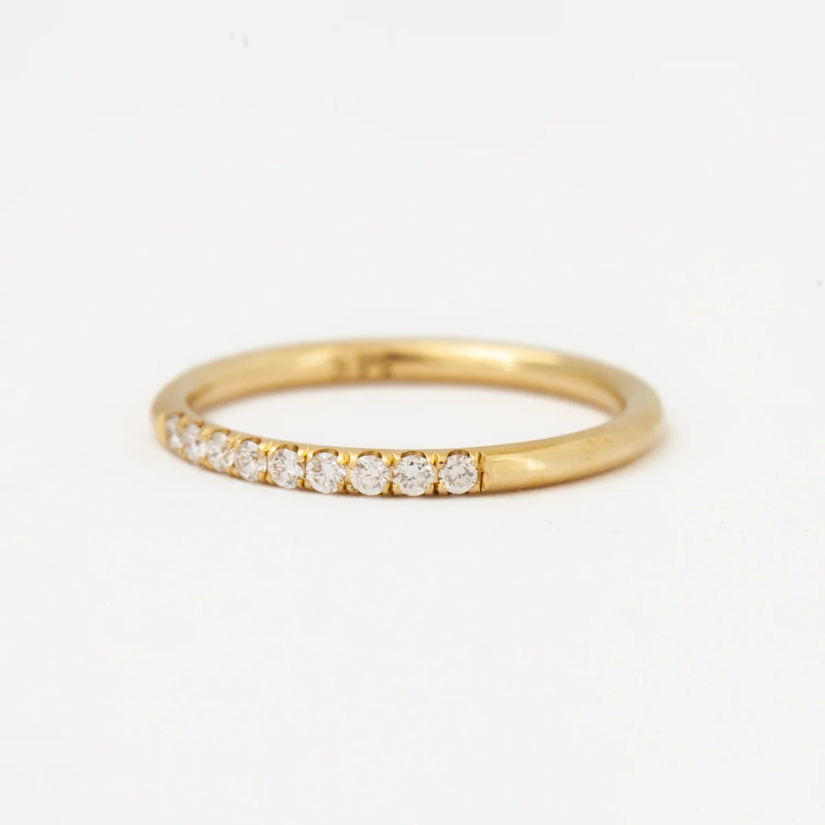 0.30 TCW Round CVD Diamond Eternity Wedding Band
