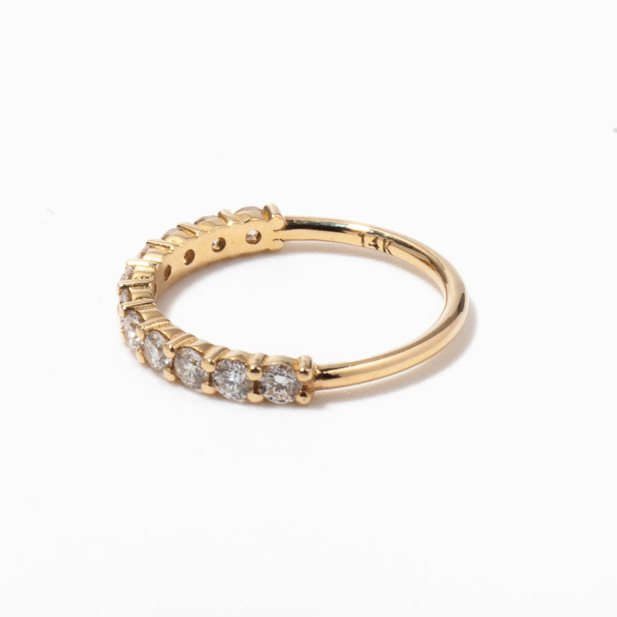 0.20 TCW Round CVD Diamond Eternity Wedding Band