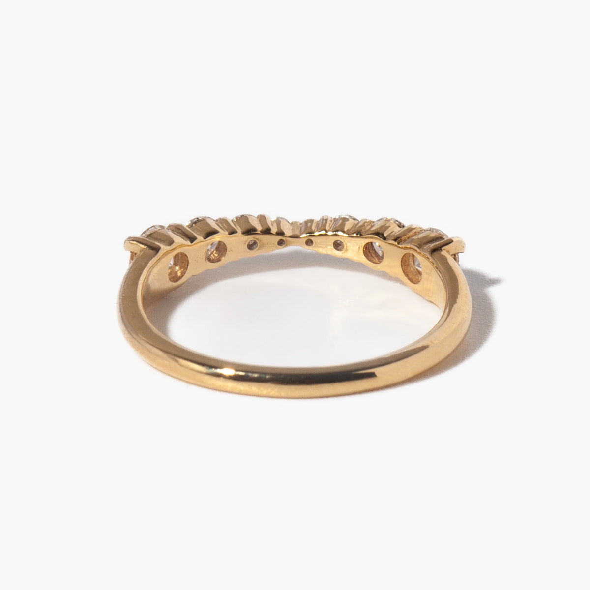 0.32 TCW Round CVD Diamond Etrnity Wedding Band