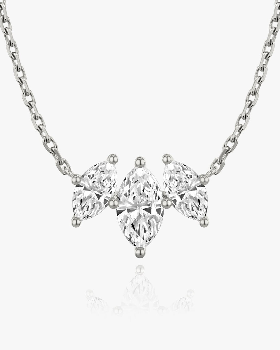 2.0 TCW Marquise F/VS Lab Grown Diamond Necklace - Camila Brown