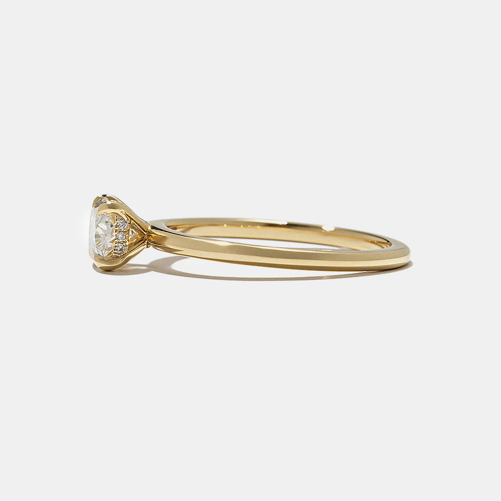 0.75 -2.50 CT Oval Lab Grown Diamond Solitaire Engagement Ring