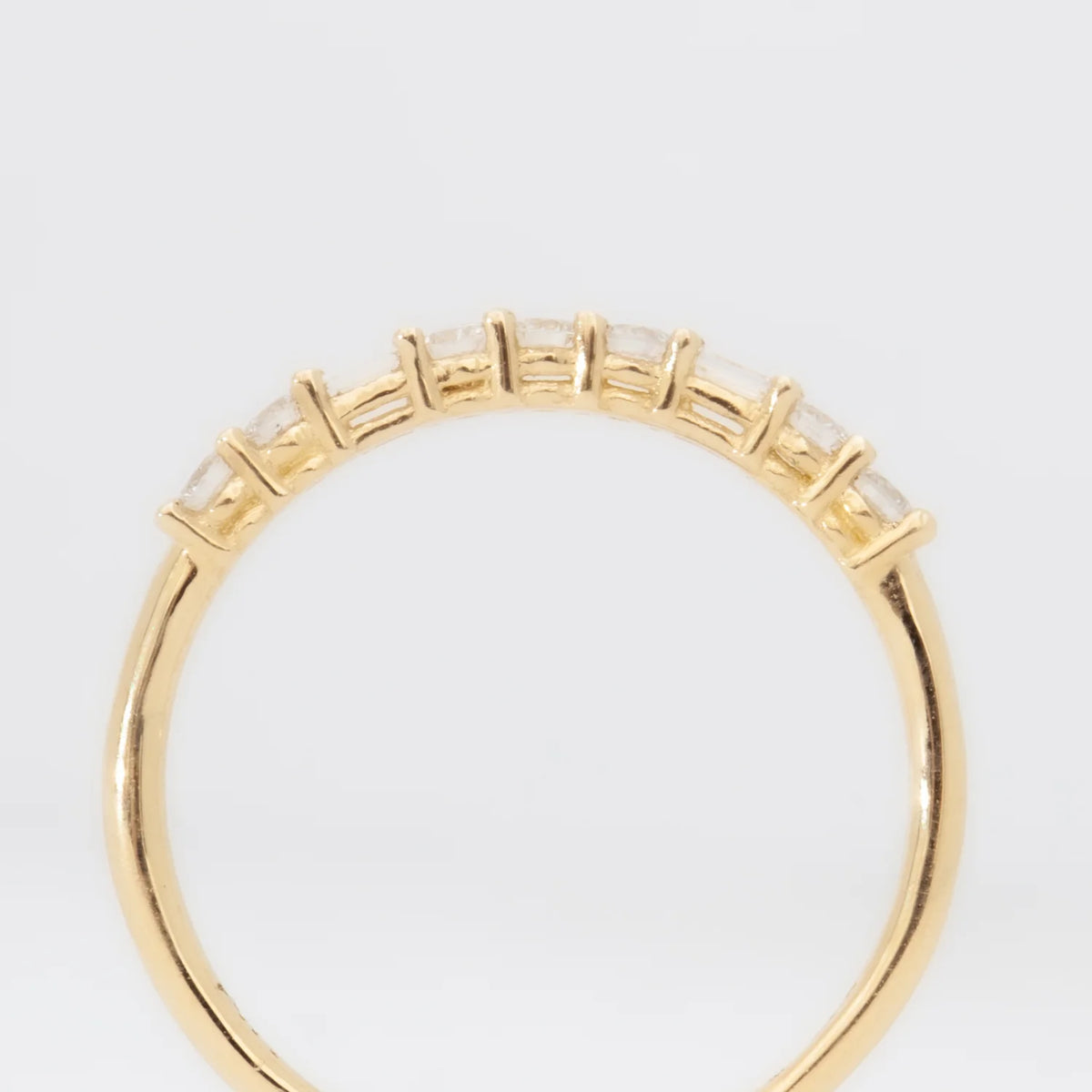 0.40 TCW Round CVD Diamond Eternity Wedding Band