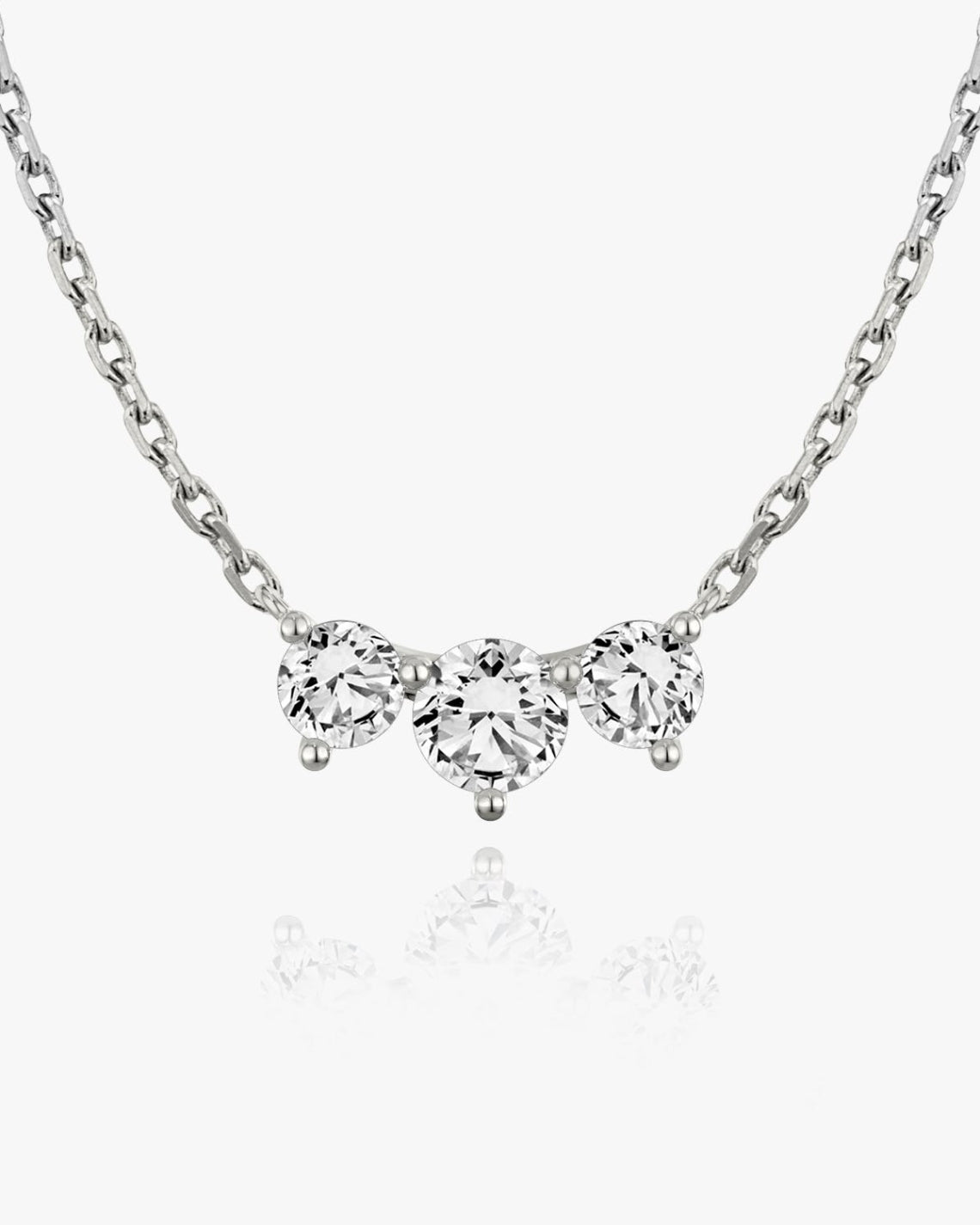 1.0 TCW Round F/VS Lab Grown Diamond Necklace - Camila Brown