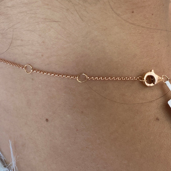 Round Lab Grown Diamond Tennis Necklace