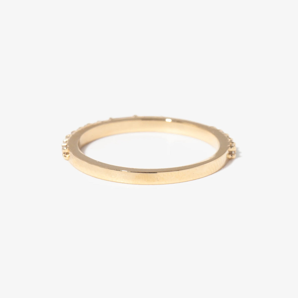 0.17 TCW Baguette & Round CVD Diamond Eternity Wedding Band