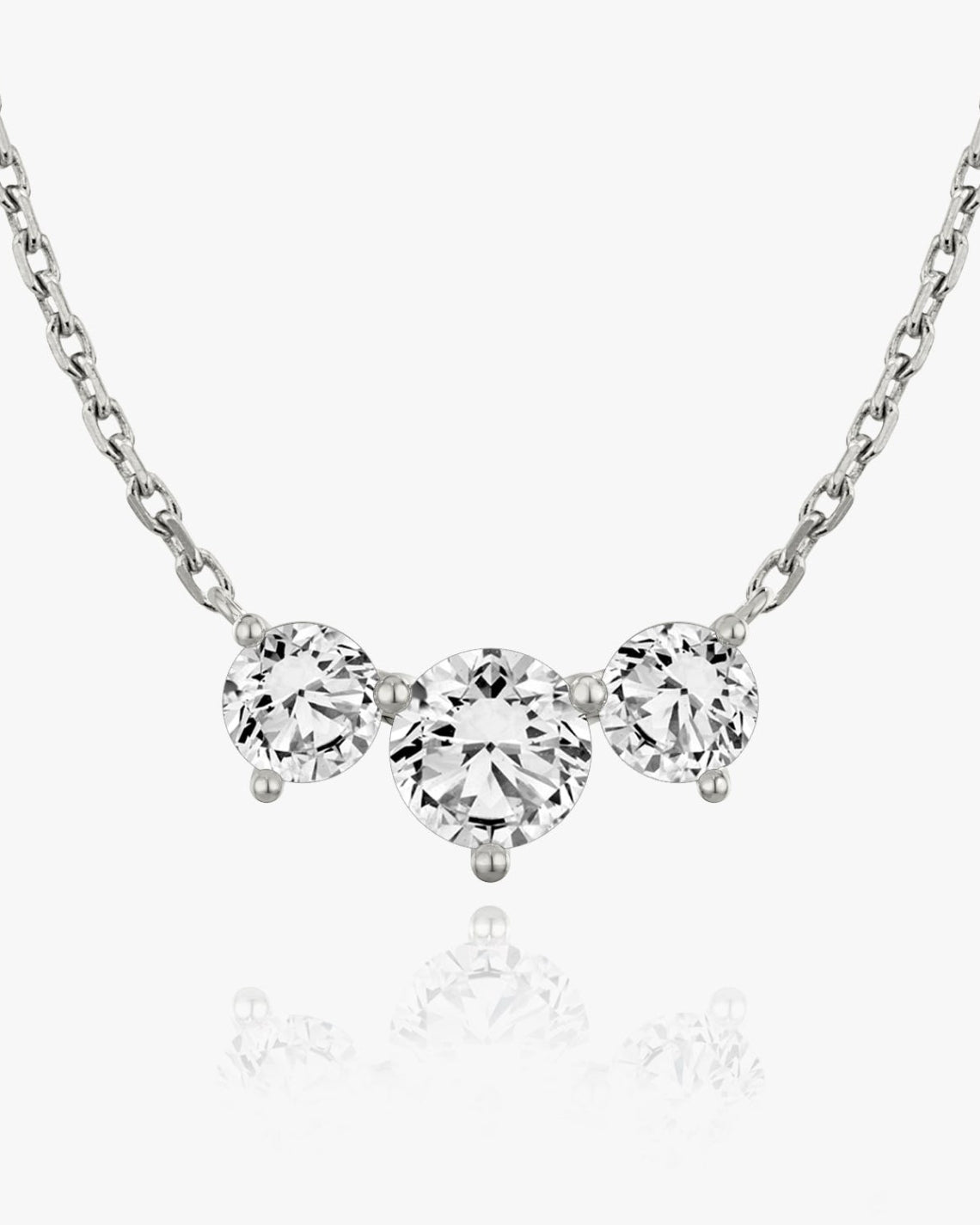 2.0 TCW Round F/VS Lab Grown Diamond Necklace - Camila Brown