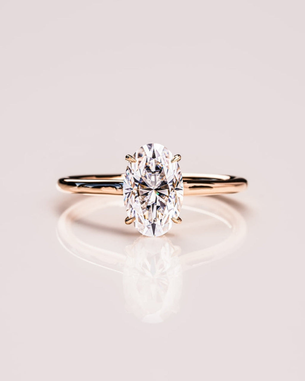 5.55 CT Oval CZ Diamond Hidden Halo Engagement Ring- Home Trial Set for Kim