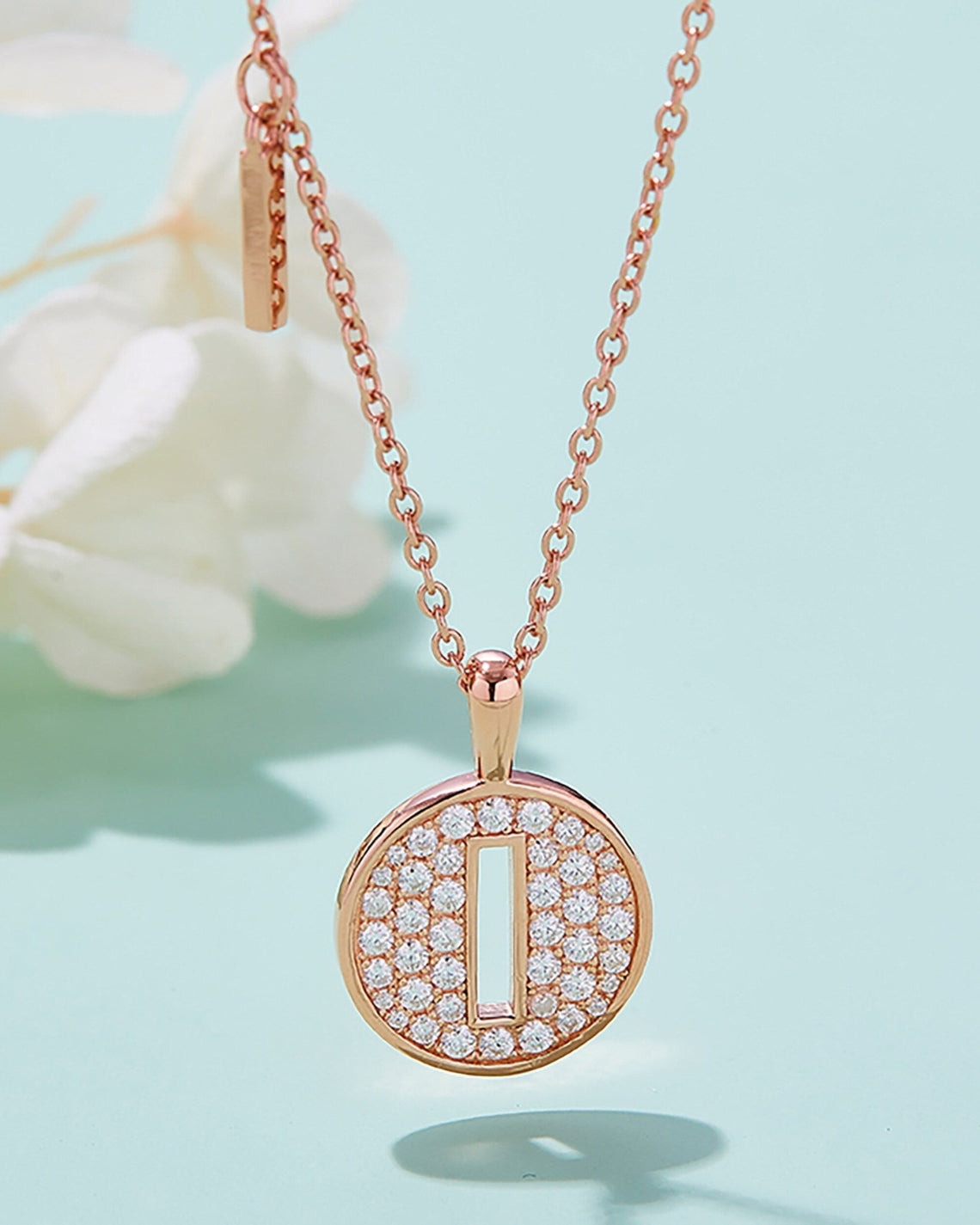 Customized "I" Letter Moissanite Diamond Necklace - Camila Brown