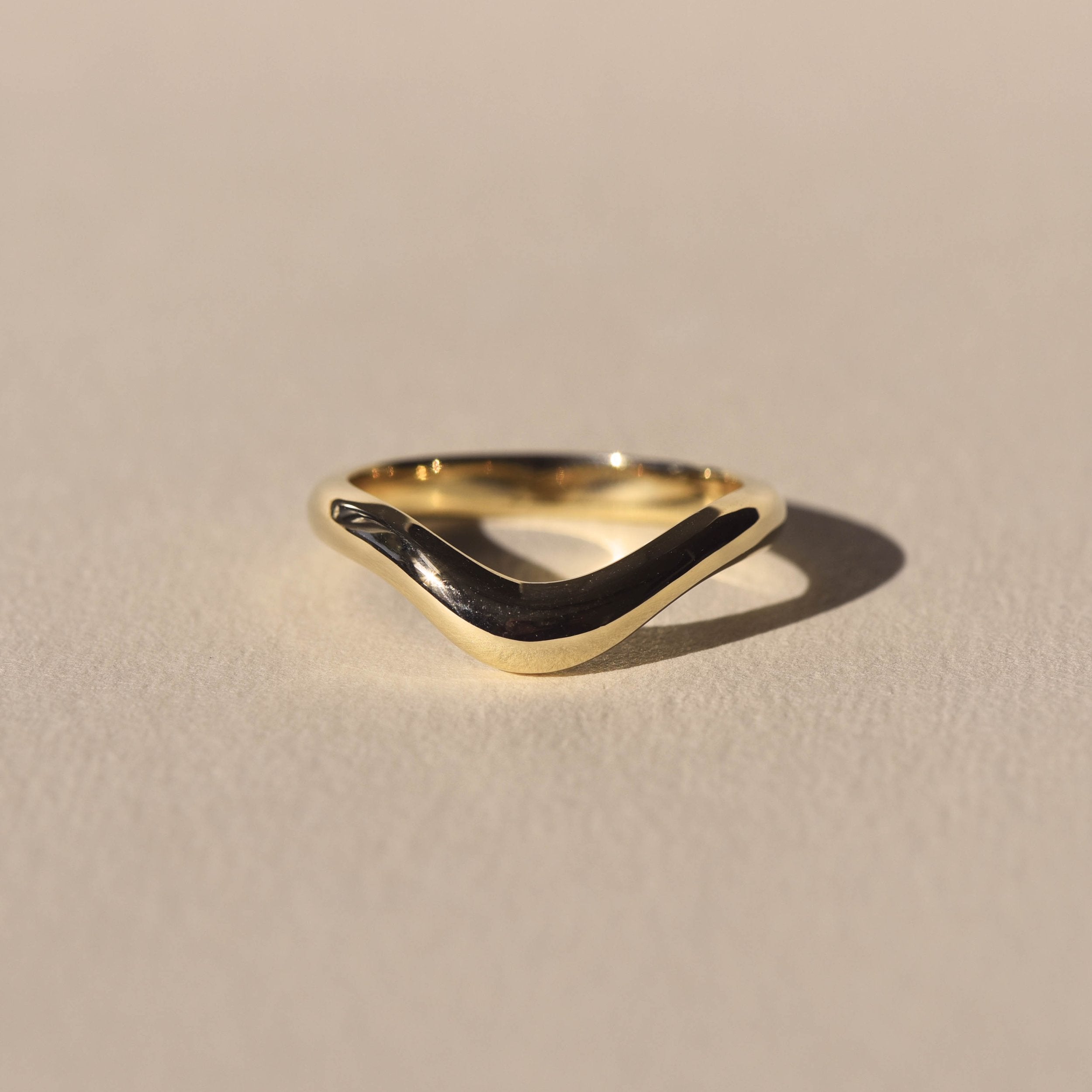 Curved Stckable Wedding Band