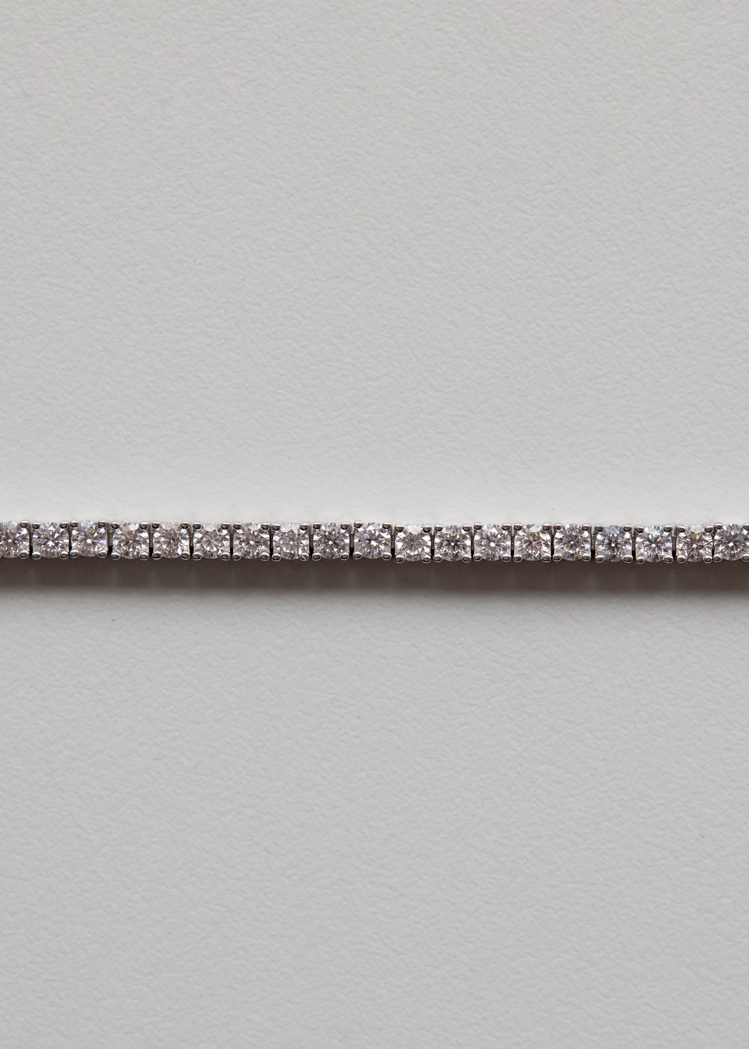 Round Lab Grown Diamond Tennis Bracelet