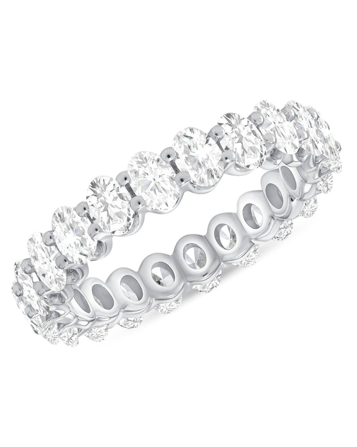 2.50 TCW Oval CVD Diamond Eternity Wedding Band - Camila Brown