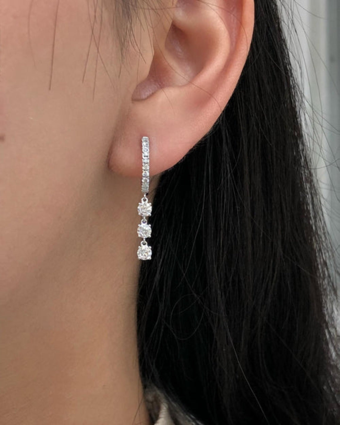 2.50 CT Round G/VS Lab Grown Diamond Earrings - Camila Brown