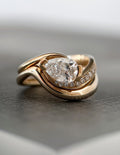 1.0- 2.0 CT Pear  Cut Lab Grown Diamond Pave Style Bridal Set