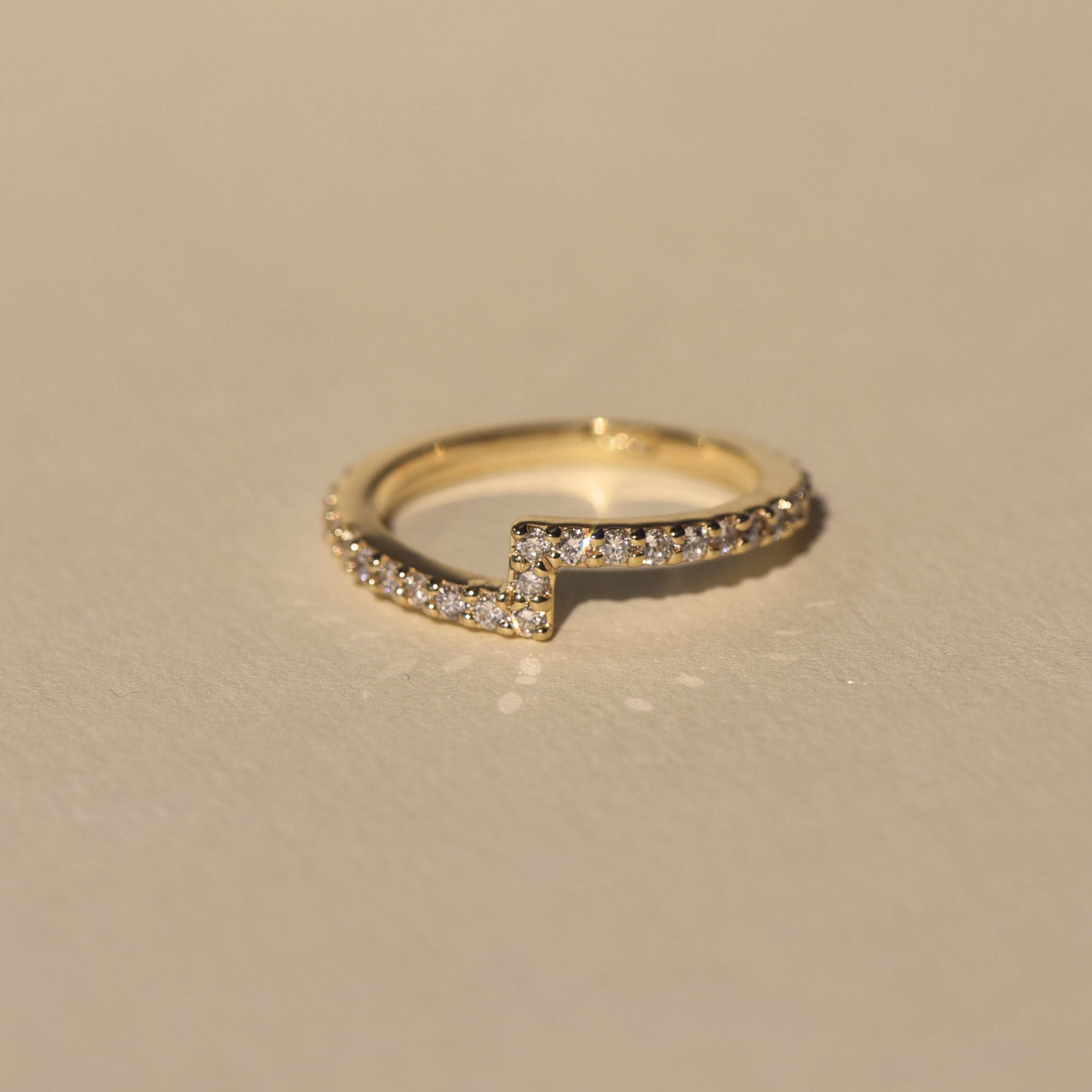 0.5 TCW Round Cut Delicate Lab Grown Wedding Band