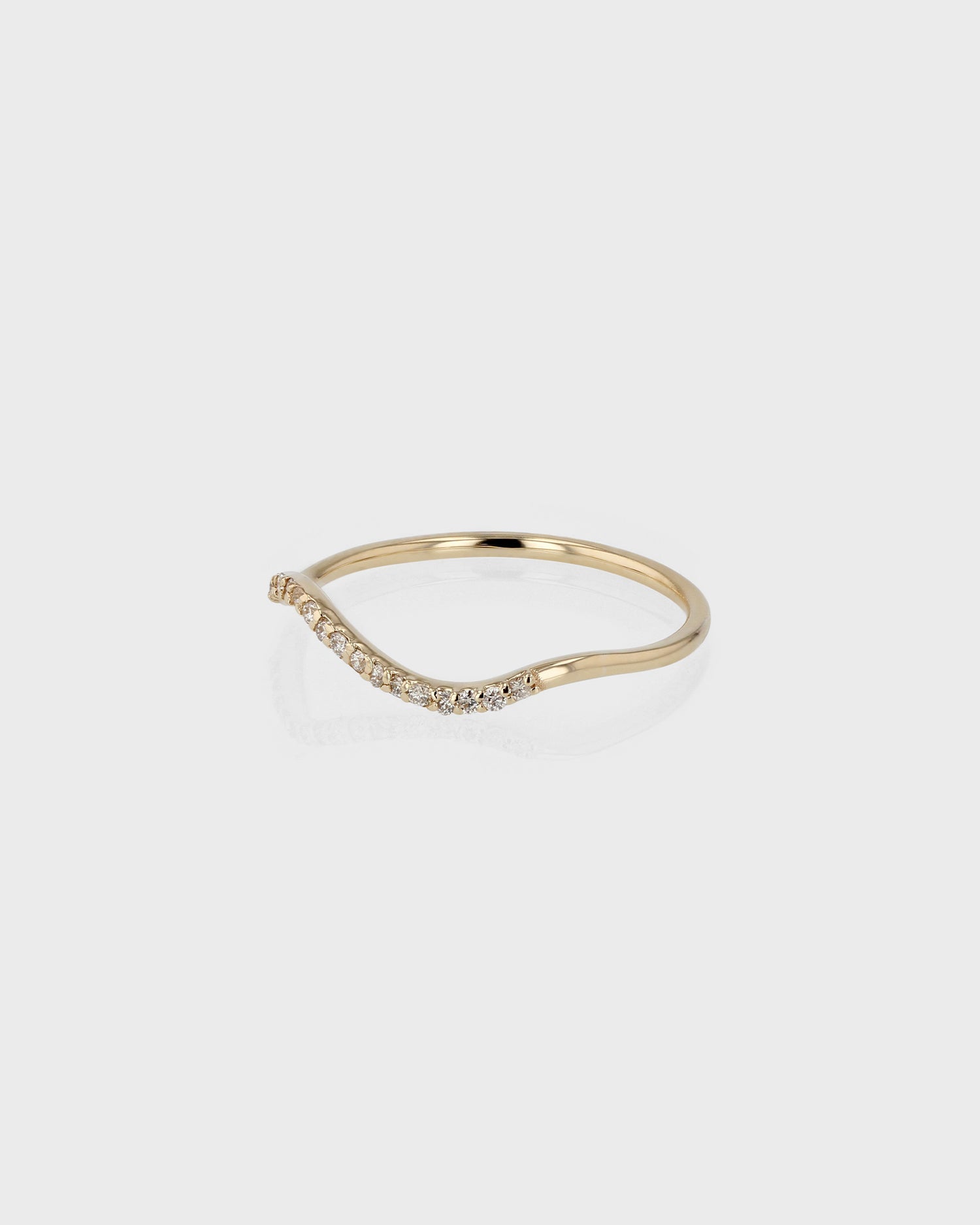 0.10 TCW Round EF- VVS Diamond Wave Wedding Band